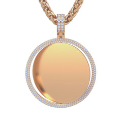 Circle Rotating Picture Pendant 1.0" - 2.0"