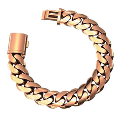 16mm Gold Cuban Bracelet
