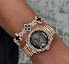 19mm LV Diamond & Sapphire Set Bracelet (M)