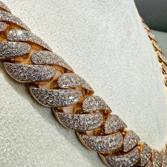 18mm Mosaic Diamond Cuban Chain