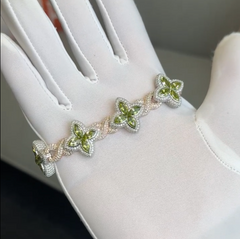 22mm LV Diamond & Sapphire Set Bracelet (XL)