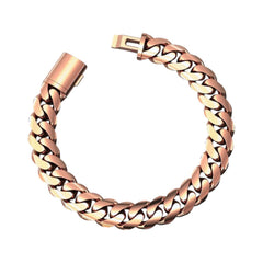 12mm Gold Cuban Bracelet