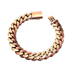 14mm Gold Cuban Bracelet