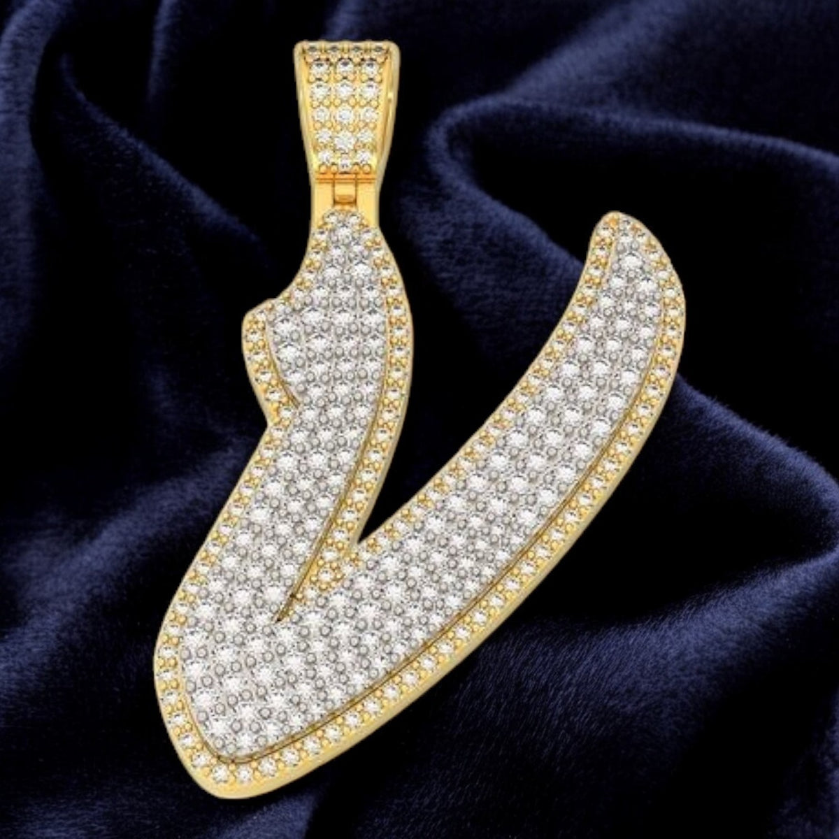 Letter V Pendant (2")