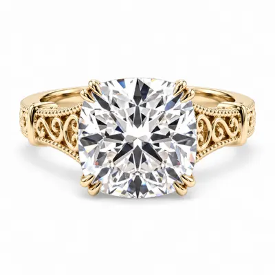 Beaumont Cushion Solitaire Ring