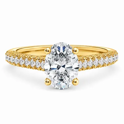 Threadneedle Diamond Ring (Oval)