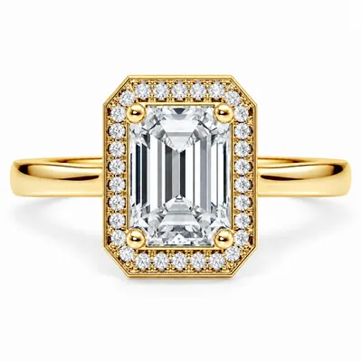 Ludgate Diamond Ring (Emerald)