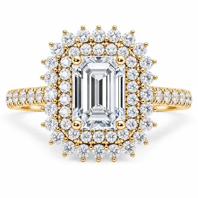 Farringdon Diamond Ring (Emerald)