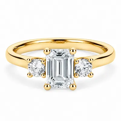 Lombard Diamond Ring (Emerald)