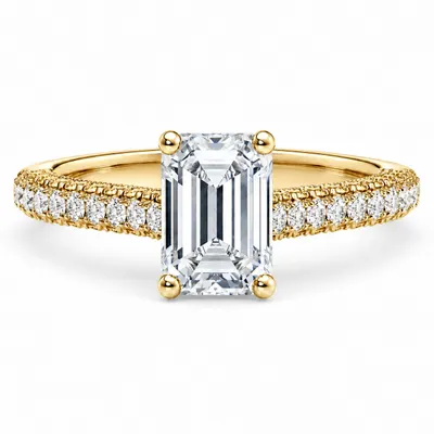 Threadneedle Diamond Ring (Emerald)
