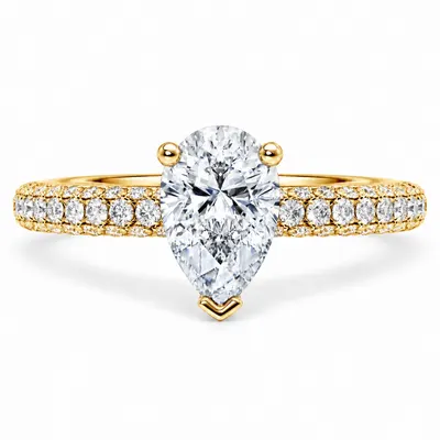 Randolph Diamond Ring (Pear)