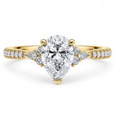 Bermondsey Diamond Ring (Pear)