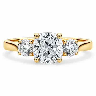 Lombard Diamond Ring (Cushion)