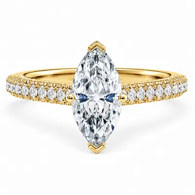 Threadneedle Diamond Ring (Marquise)