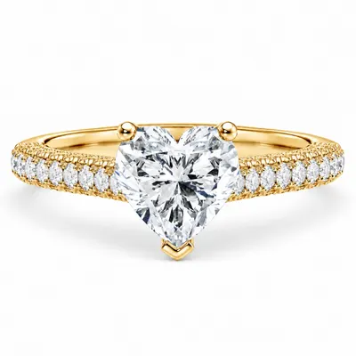 Threadneedle Diamond Ring (Heart)