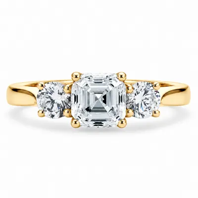 Lombard Diamond Ring (Asscher)