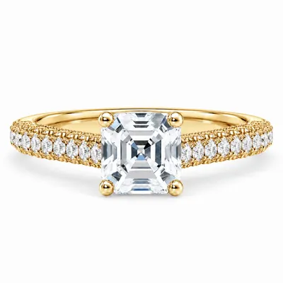 Threadneedle Diamond Ring (Asscher)