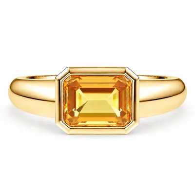 Lindisfarne Octagonal Gemstone Ring