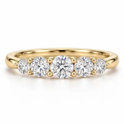 The Solène Five Stone Eternity RIng