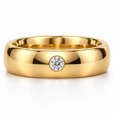 Grosvenor Single Diamond Wedding Band