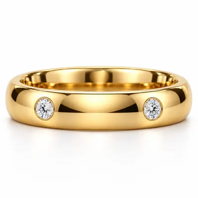 Berkeley Three Diamond Wedding Band