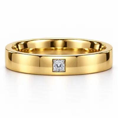 Jermyn Single Princess Wedding Band