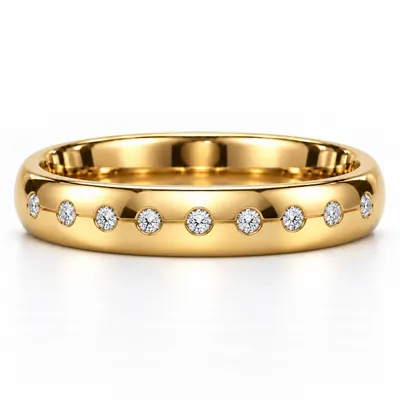 Wilton Nine Stone Wedding Band