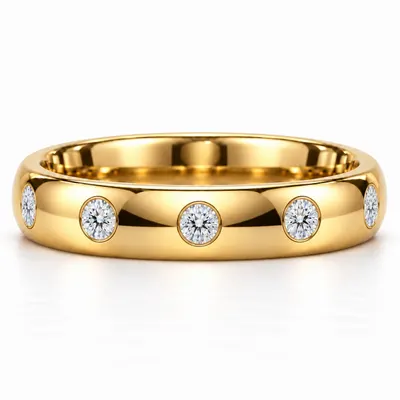 Curzon Five Diamond Wedding Band