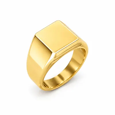 Square Signet Ring (Hollow)