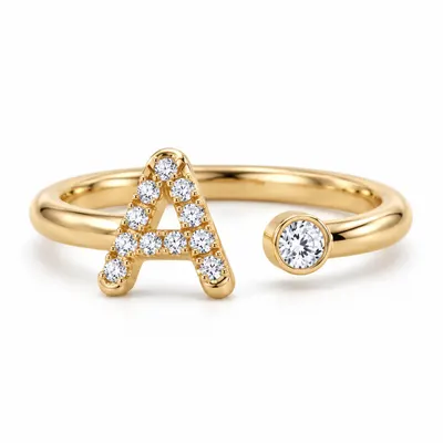Mayfair Initial Ring - A