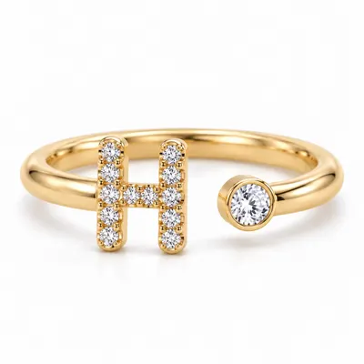 Mayfair Initial Ring - H