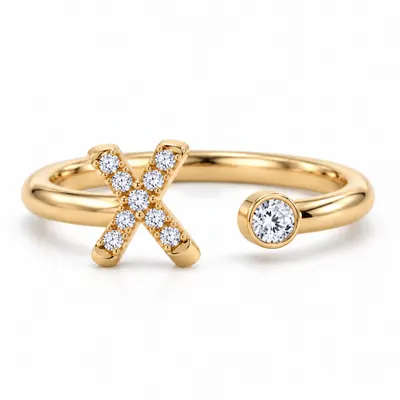Mayfair Initial Ring - X