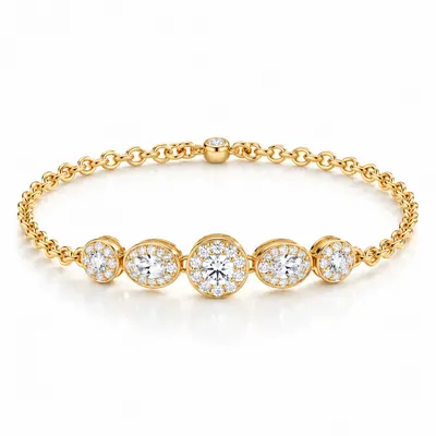 Compton Oval Cluster Bracelet