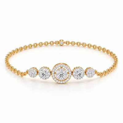 Courtfield Flower Halo Bracelet