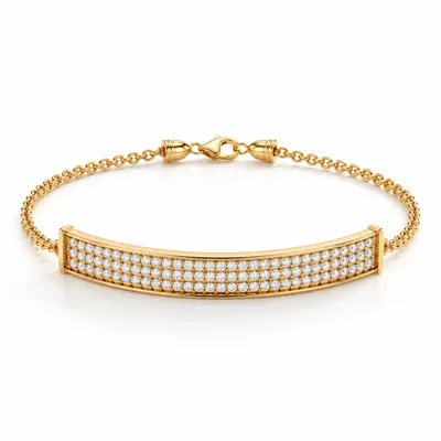 Myddelton Pavé Bar Bracelet