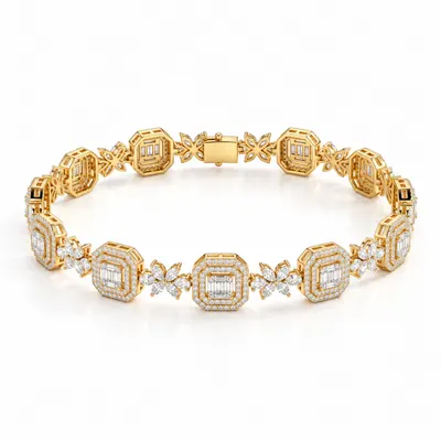 Villiers Butterfly Octagon Bracelet