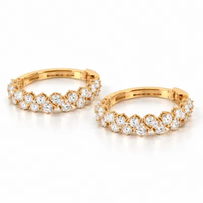 The Ansdell Diamond Hoop Earrings