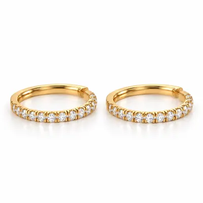 The Arundel Diamond Hoop Earrings