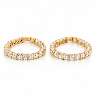 The Astell Diamond Hoop Earrings