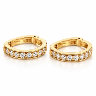The Balfour Diamond Huggie Earrings