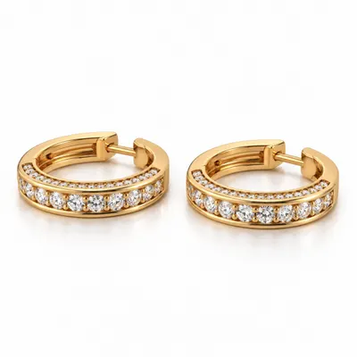 The Brechin Diamond Hoop Earrings