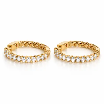 The Bressenden Diamond Hoop Earrings
