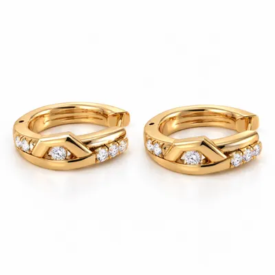 The Chandos Diamond Huggie Earrings