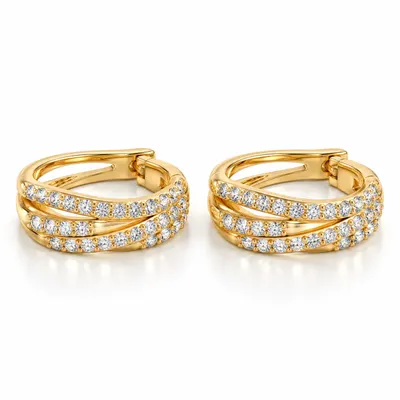 The Chepstow Diamond Huggie Earrings