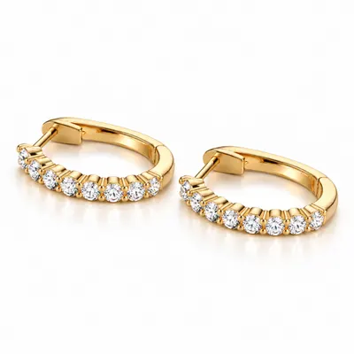 The Bessborough Diamond Huggie Earrings