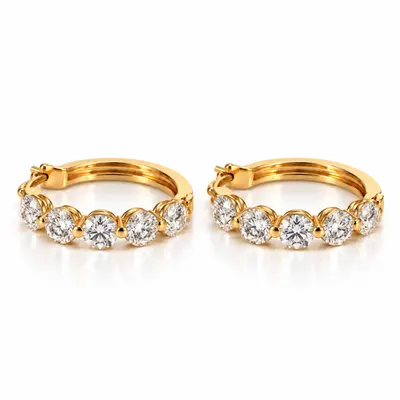 The Chalcot Diamond Hoop Earrings