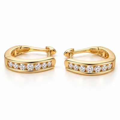 The Drayton Diamond Hoop Earrings