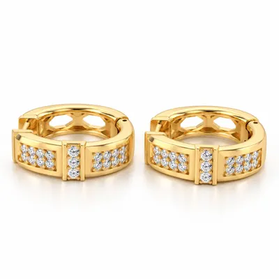 The Hasker Diamond Hoop Earrings