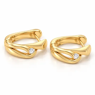 The Kenway Diamond Huggie Earrings