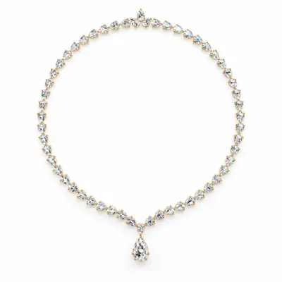 Etoile Pear Drop Necklace (19ct)